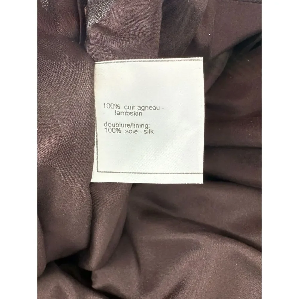 Chanel Fall 2001 Pleated Lambskin Skirt – Size 42